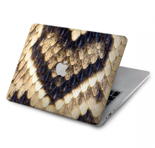 S3417 Diamant Rattle Serpent graphique Imprimer Etui Coque Housse pour MacBook 12″ - A1534