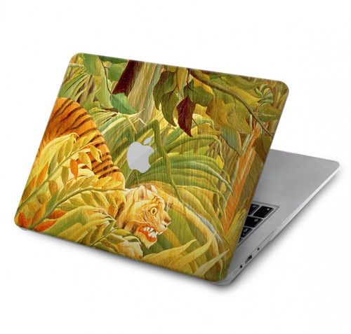 S3344 Henri Rousseau Tigre dans une tempête tropicale Etui Coque Housse pour MacBook Air 13″ - A1369, A1466