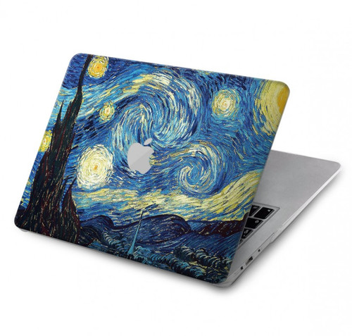 S0213 Van Gogh Starry Nights Etui Coque Housse pour MacBook Air 13″ - A1932, A2179, A2337