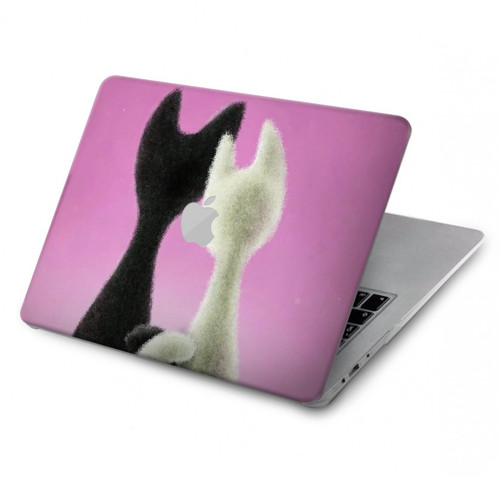 S1832 Chat d'amour Etui Coque Housse pour MacBook Air 13″ - A1932, A2179, A2337