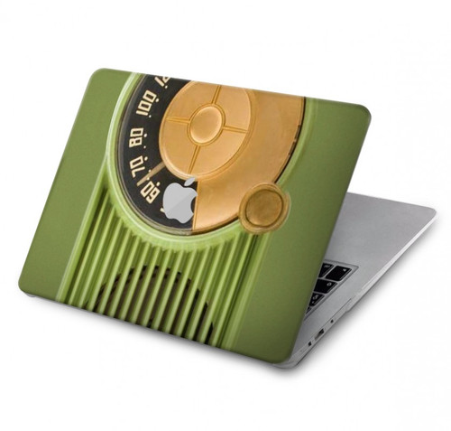 S2656 Radio Vert bakélite millésimé Etui Coque Housse pour MacBook Air 13″ - A1932, A2179, A2337