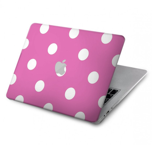 S2358 Rose à pois Etui Coque Housse pour MacBook Pro Retina 13″ - A1425, A1502