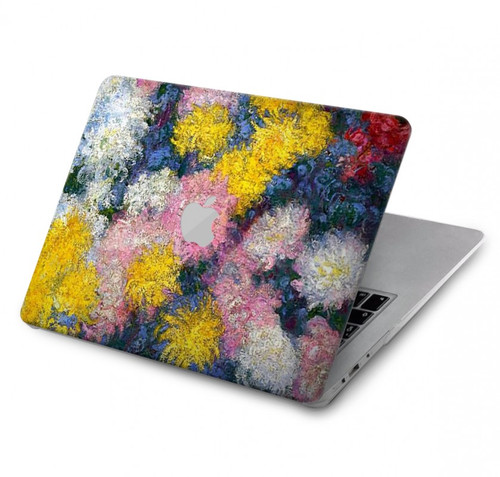 S3342 Claude Monet Chrysanthèmes Etui Coque Housse pour MacBook Pro Retina 13″ - A1425, A1502