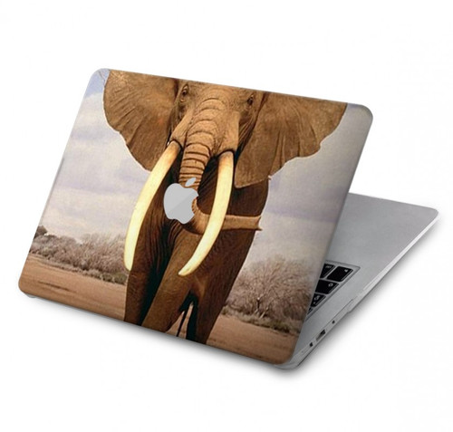 S0310 éléphant d'Afrique Etui Coque Housse pour MacBook Pro 13″ - A1706, A1708, A1989, A2159, A2289, A2251, A2338