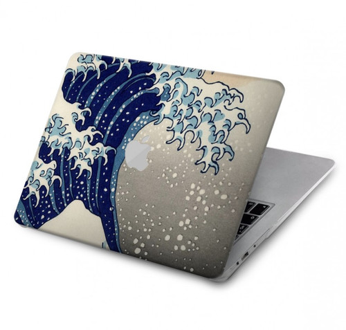S2389 Hokusai La grande vague de Kanagawa Etui Coque Housse pour MacBook Pro 13″ - A1706, A1708, A1989, A2159, A2289, A2251, A2338