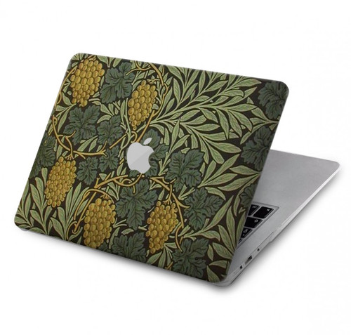 S3662 William Morris Vine Pattern Etui Coque Housse pour MacBook Pro 13″ - A1706, A1708, A1989, A2159, A2289, A2251, A2338