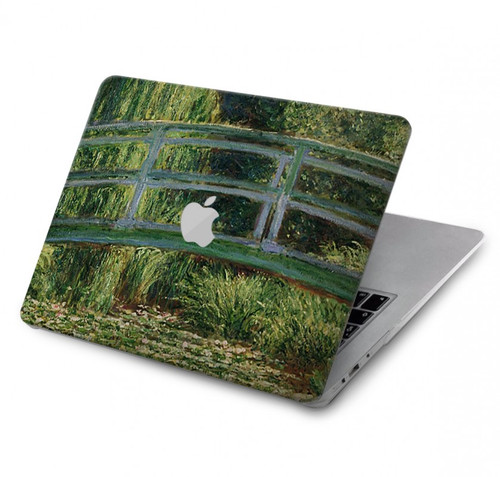 S3674 Claude Monet La passerelle japonaise et la piscine de nénuphars Etui Coque Housse pour MacBook Pro 13″ - A1706, A1708, A1989, A2159, A2289, A2251, A2338
