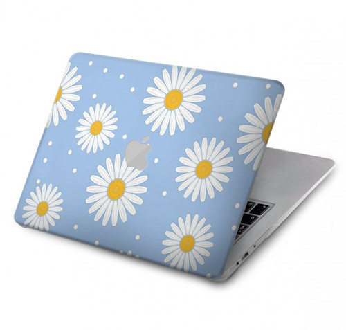 S3681 Motif de fleurs de marguerite Etui Coque Housse pour MacBook Pro 13″ - A1706, A1708, A1989, A2159, A2289, A2251, A2338