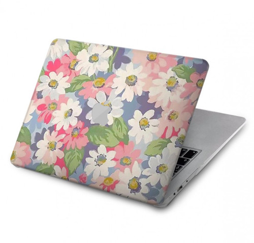 S3688 Motif d'art floral floral Etui Coque Housse pour MacBook Pro 13″ - A1706, A1708, A1989, A2159, A2289, A2251, A2338