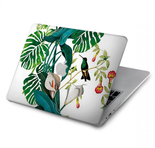 S3697 Oiseaux de la vie des feuilles Etui Coque Housse pour MacBook Pro 13″ - A1706, A1708, A1989, A2159, A2289, A2251, A2338