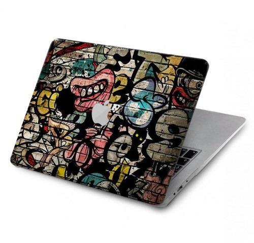 S3394 Graffiti mur Etui Coque Housse pour MacBook Pro 15″ - A1707, A1990