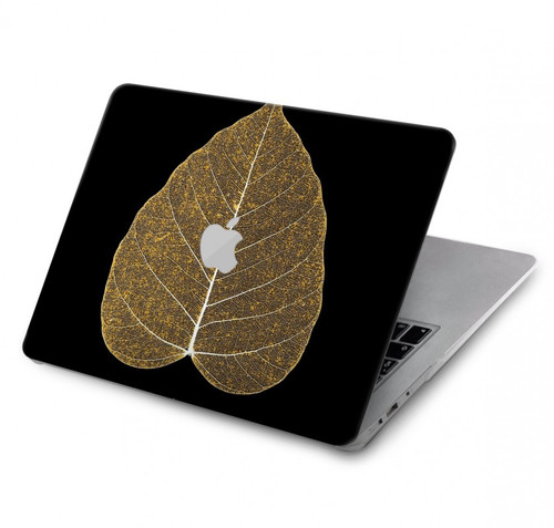 S2331 Feuille d'or bouddhiste Symbole de l'OM Etui Coque Housse pour MacBook Pro 16″ - A2141