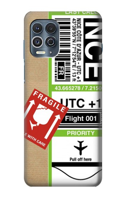 S3543 Art Tag bagages Etui Coque Housse pour Motorola Edge S
