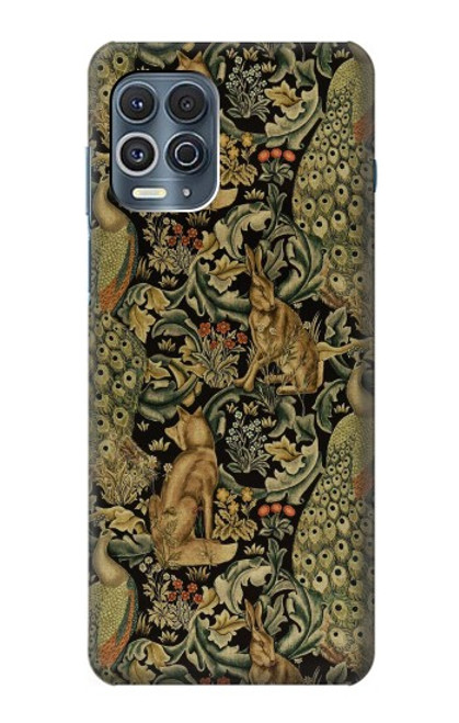 S3661 William Morris Forest Velvet Etui Coque Housse pour Motorola Edge S