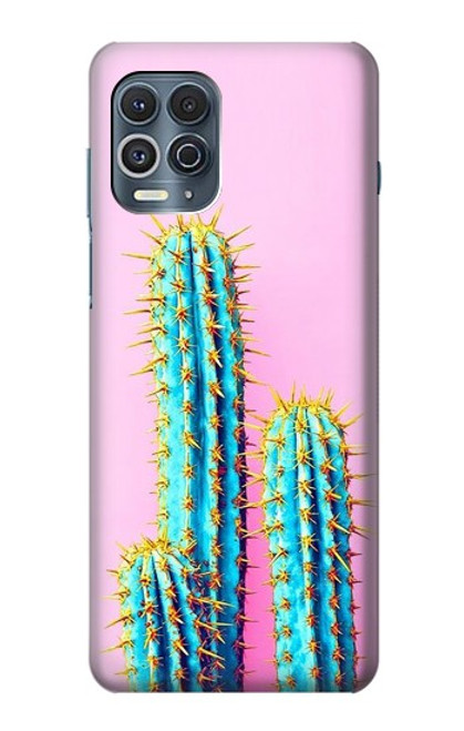 S3673 Cactus Etui Coque Housse pour Motorola Edge S