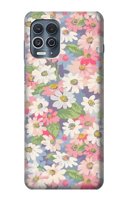S3688 Motif d'art floral floral Etui Coque Housse pour Motorola Edge S