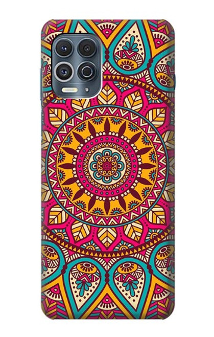 S3694 Modèle d'art hippie Etui Coque Housse pour Motorola Edge S