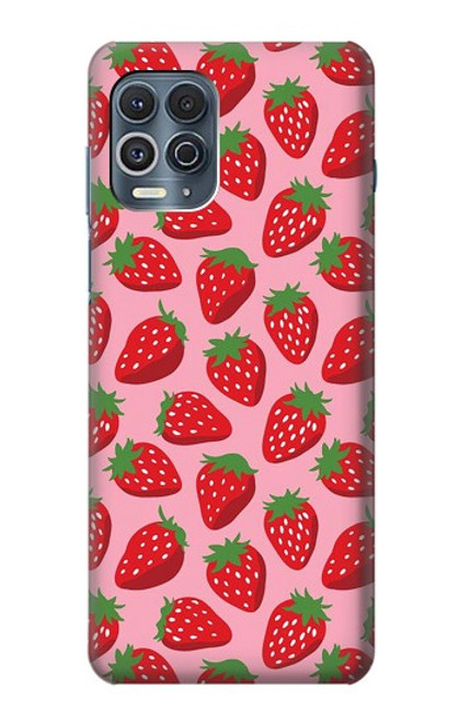 S3719 Modèle de fraise Etui Coque Housse pour Motorola Edge S