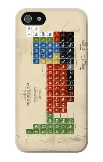 S1695 The Periodic Table of Middle Earth Etui Coque Housse pour iPhone 5 5S SE