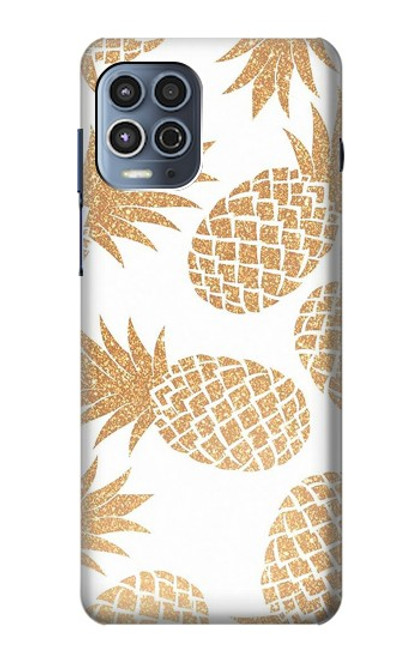 S3718 Ananas sans soudure Etui Coque Housse pour Motorola Moto G100