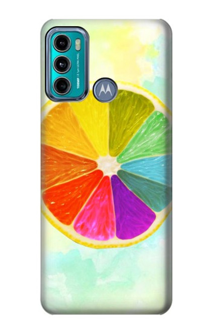 S3493 citron coloré Etui Coque Housse pour Motorola Moto G60, G40 Fusion