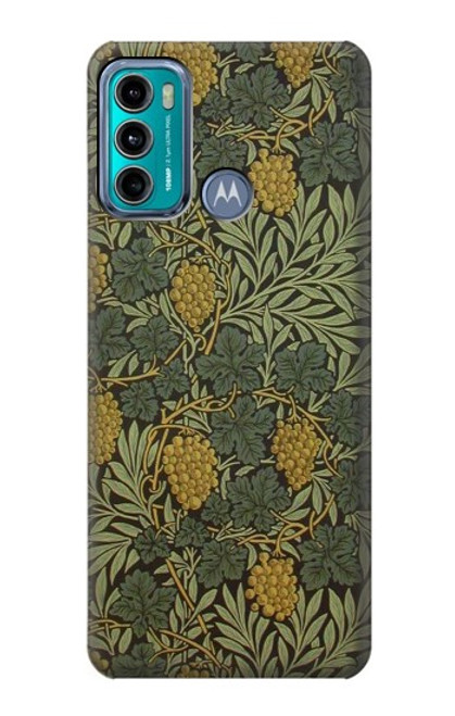 S3662 William Morris Vine Pattern Etui Coque Housse pour Motorola Moto G60, G40 Fusion