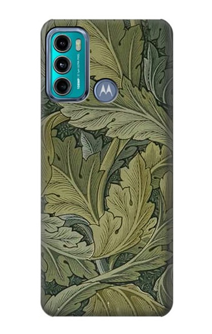 S3790 William Morris Acanthus Leaves Etui Coque Housse pour Motorola Moto G60, G40 Fusion