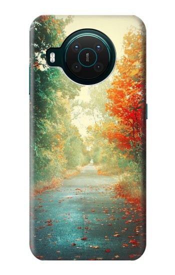 S0913 Route à travers les bois Etui Coque Housse pour Nokia X10