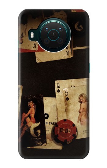 S1069 sexy Poker Etui Coque Housse pour Nokia X10