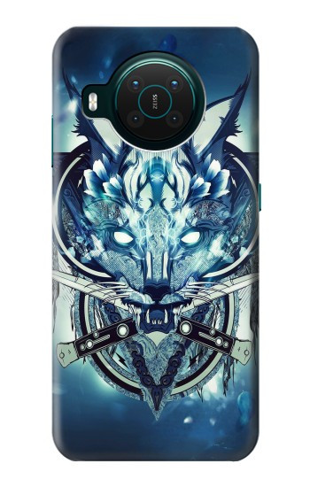 S1135 Loup avec des couteaux Roche Etui Coque Housse pour Nokia X10