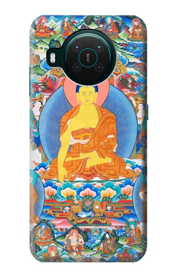 S1256 Peinture Bouddha Etui Coque Housse pour Nokia X10