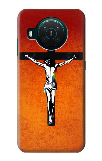 S2421 Jésus-Christ sur la croix Etui Coque Housse pour Nokia X10 S2421 Jésus-Christ sur la croix Etui Coque Housse pour Nokia X10