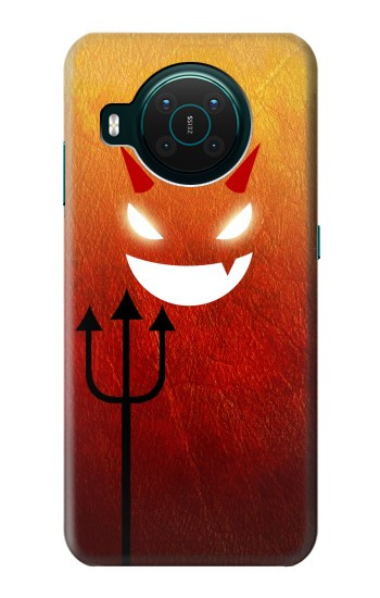 S2454 Rouge mignon petit diable Dessin animé Etui Coque Housse pour Nokia X10