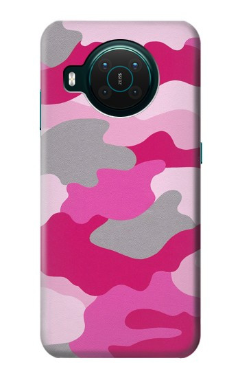 S2525 Rose Camo camouflage Etui Coque Housse pour Nokia X10