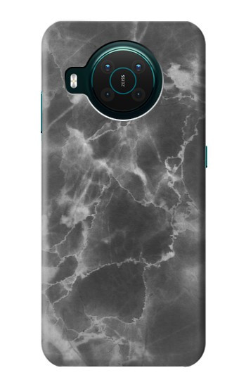 S2526 Noir Marbre imprimé graphique Etui Coque Housse pour Nokia X10