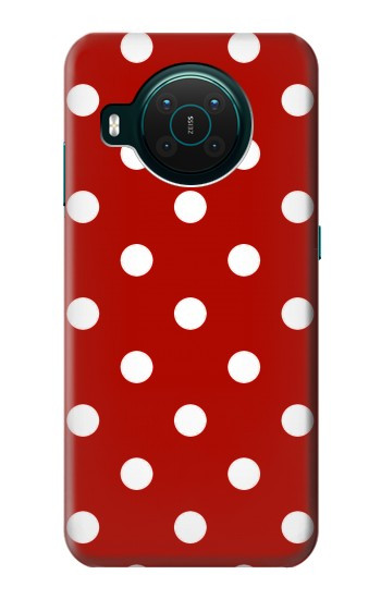 S2951 Rouge Pois Etui Coque Housse pour Nokia X10