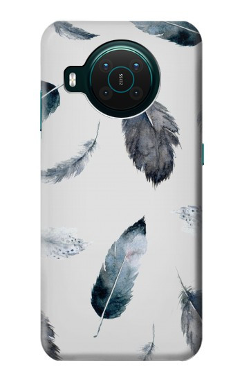 S3085 Motif de peinture Plume Etui Coque Housse pour Nokia X10