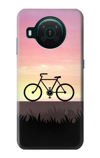 S3252 vélo Coucher de soleil Etui Coque Housse pour Nokia X10