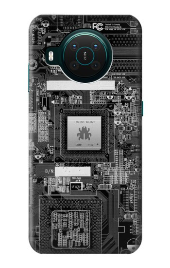 S3434 Punaise Circuit Board graphique Etui Coque Housse pour Nokia X10