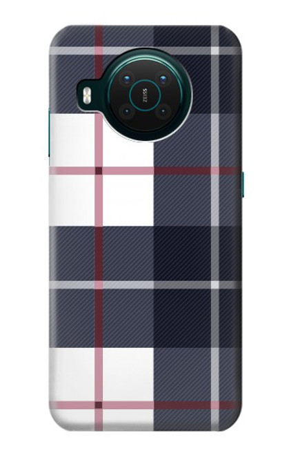 S3452 Plaid en tissu Etui Coque Housse pour Nokia X10