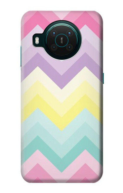 S3514 Arc en ciel Zigzag Etui Coque Housse pour Nokia X10