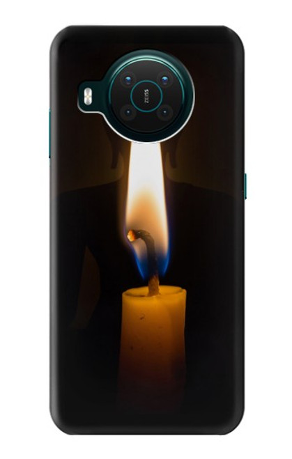 S3530 Bouddha bougie allumée Etui Coque Housse pour Nokia X10