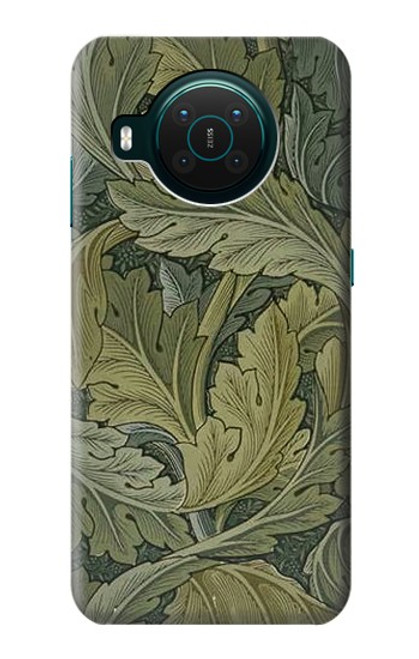 S3790 William Morris Acanthus Leaves Etui Coque Housse pour Nokia X10