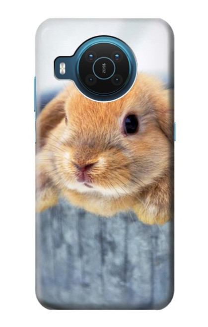 S0242 Lapin mignon Etui Coque Housse pour Nokia X20