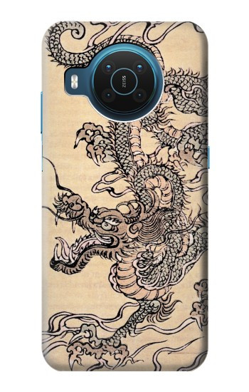 S0318 antique dragon Etui Coque Housse pour Nokia X20