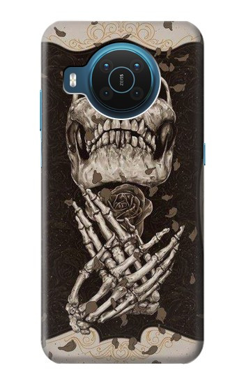 S1676 crâne Rose Etui Coque Housse pour Nokia X20