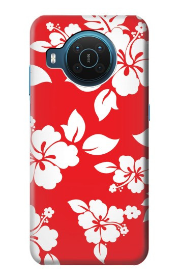 S1949 Motif Hibiscus hawaïenne Etui Coque Housse pour Nokia X20