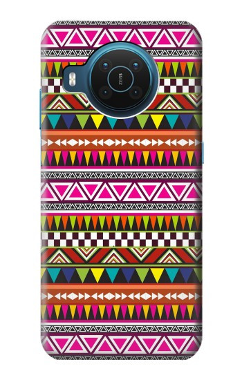 S2292 Motif tribal aztèque Etui Coque Housse pour Nokia X20
