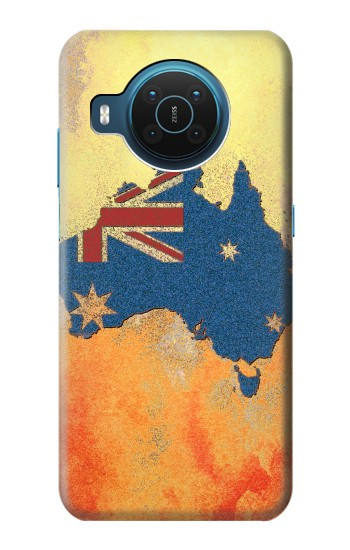 S2494 Australie Drapeau Carte texture de la roche Etui Coque Housse pour Nokia X20