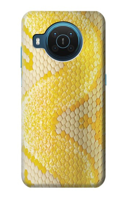 S2713 Serpent jaune imprimé graphique Peau Etui Coque Housse pour Nokia X20